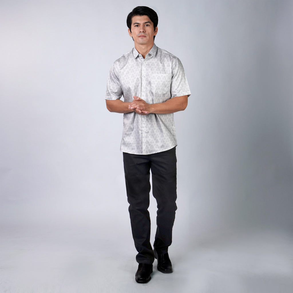 Kemeja Batik Sagara Lengan Pendek 201 Grey