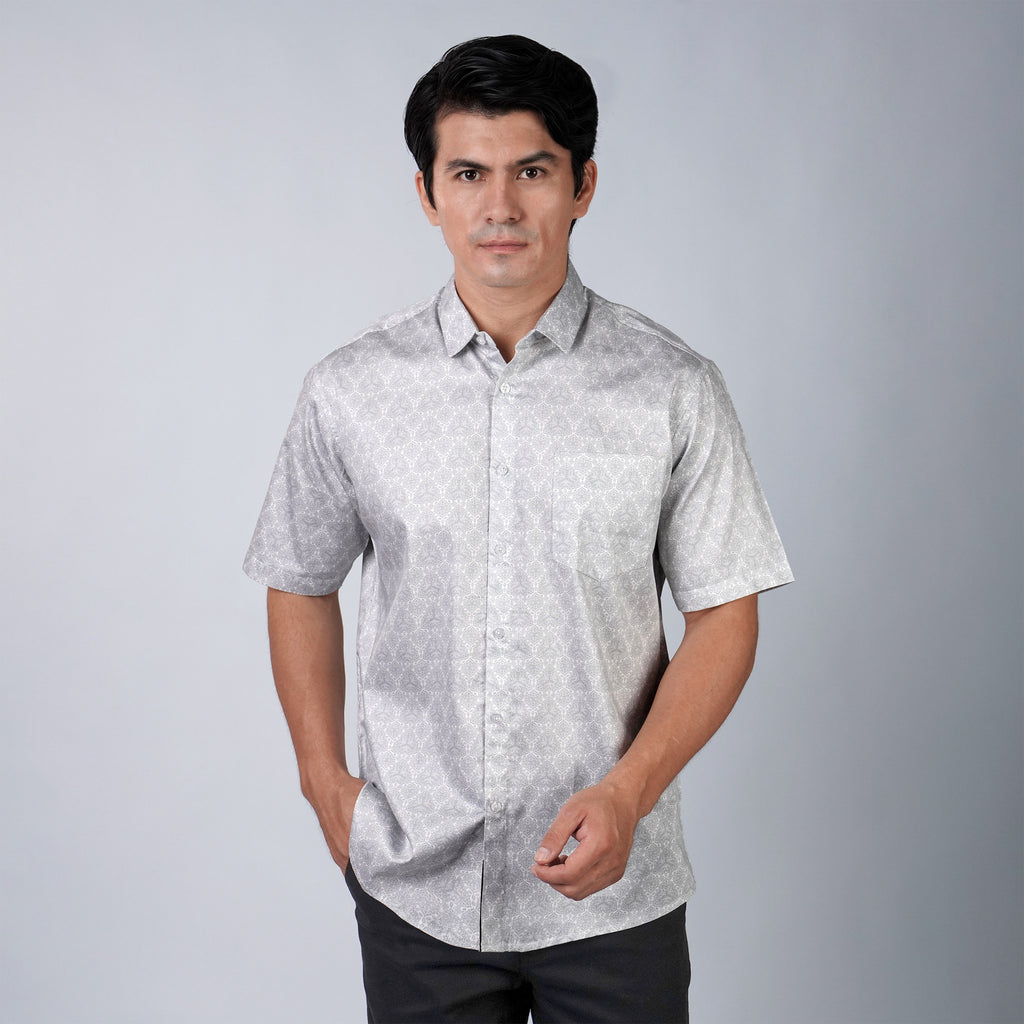 Kemeja Batik Sagara Lengan Pendek 201 Grey