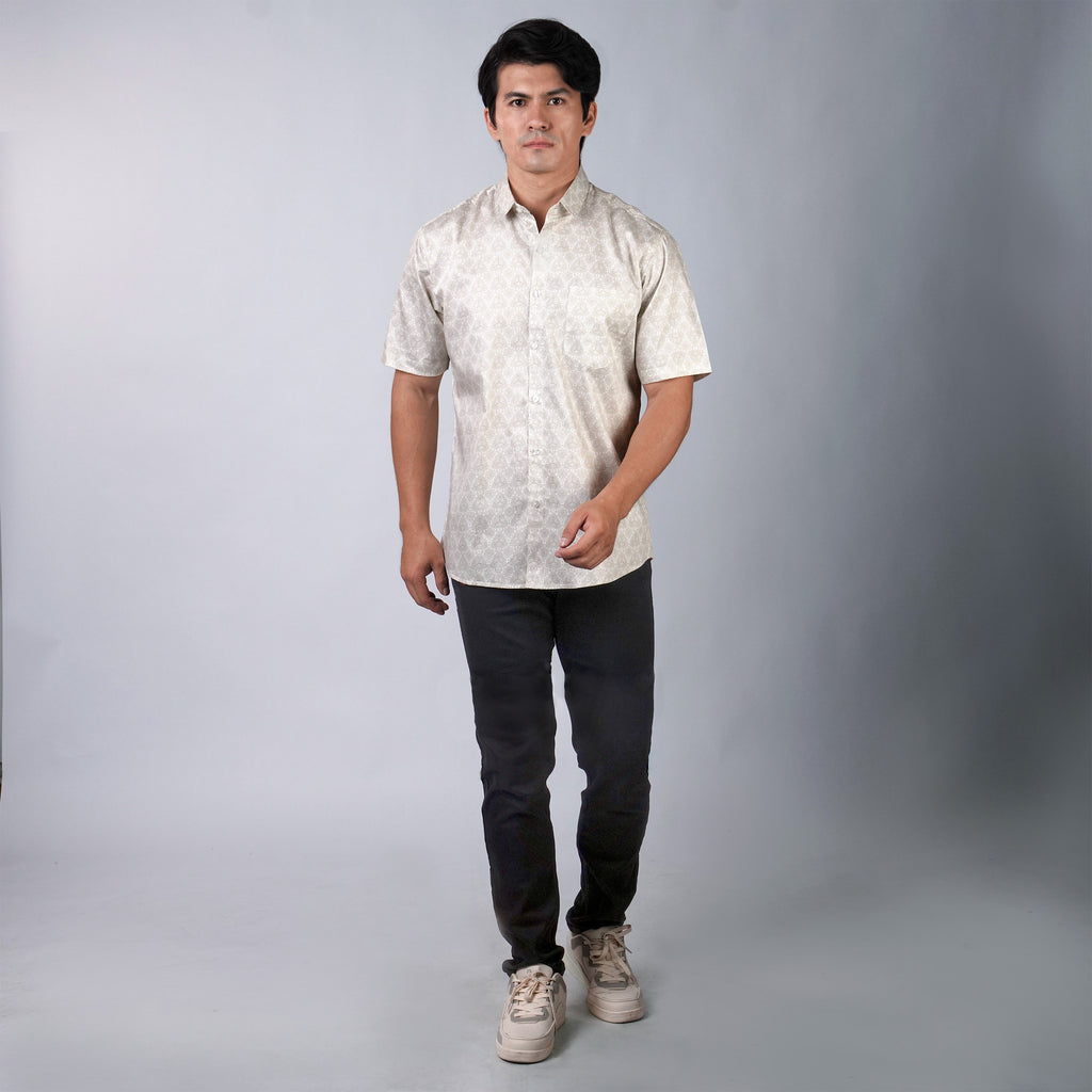 Kemeja Batik Sagara Lengan Pendek 201 Mocca
