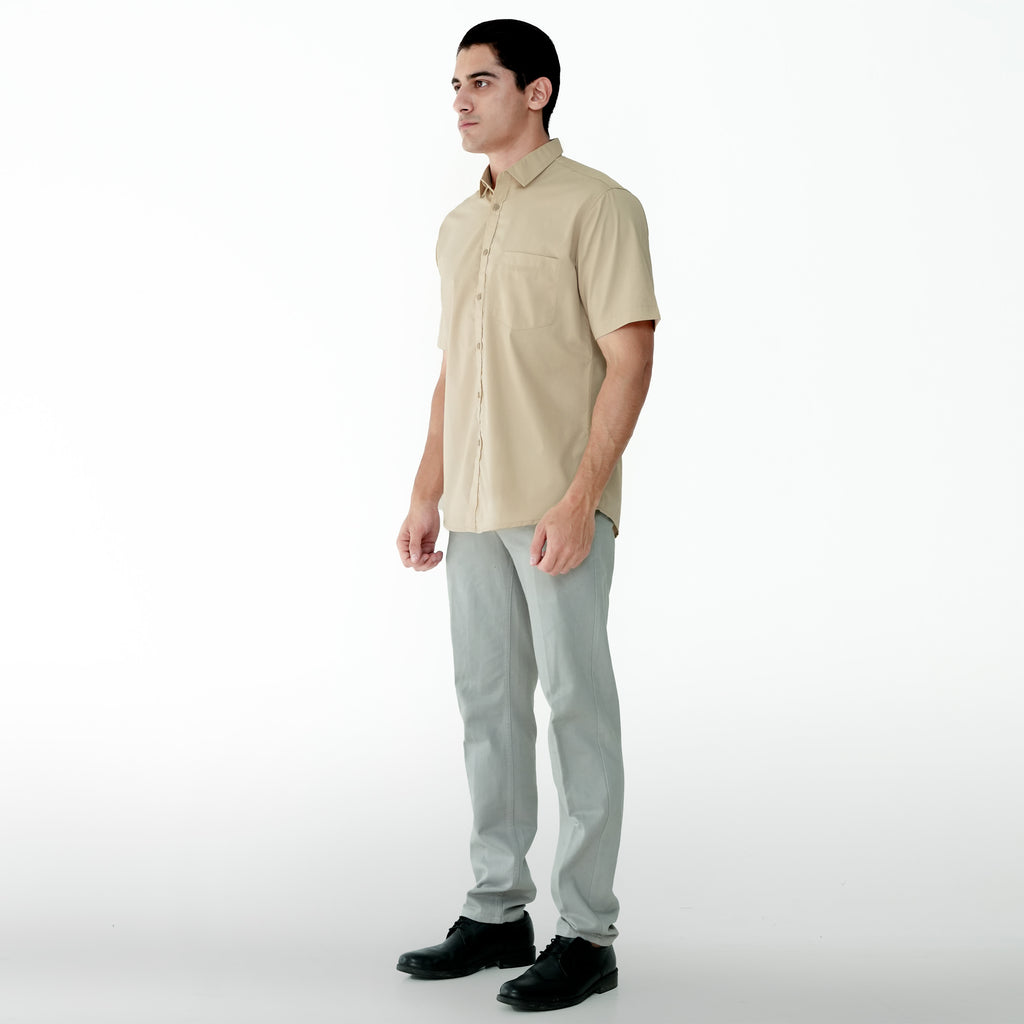 Kemeja Gallant Basic Lengan Pendek 2233 Peach