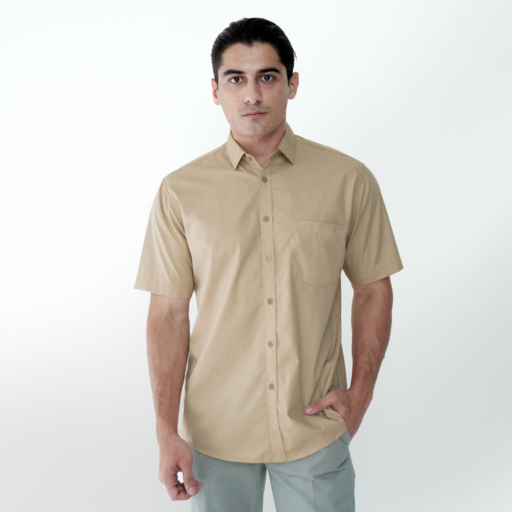 Kemeja Gallant Basic Lengan Pendek 2233 Peach