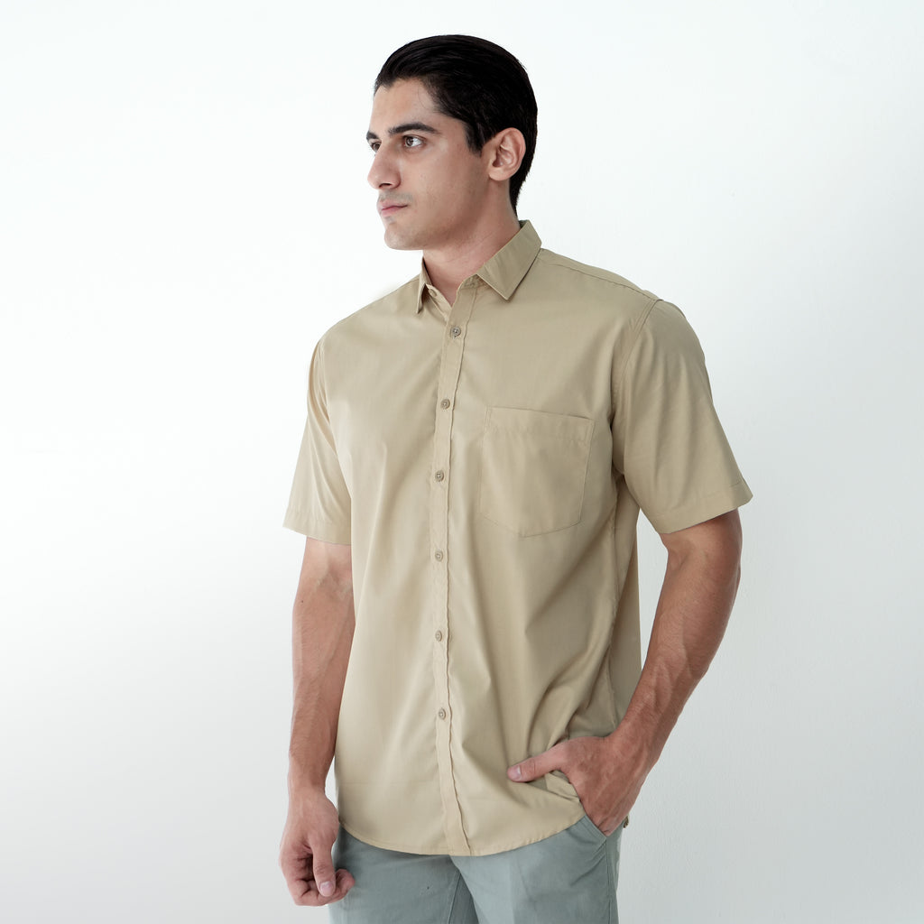 Kemeja Gallant Basic Lengan Pendek 2233 Peach