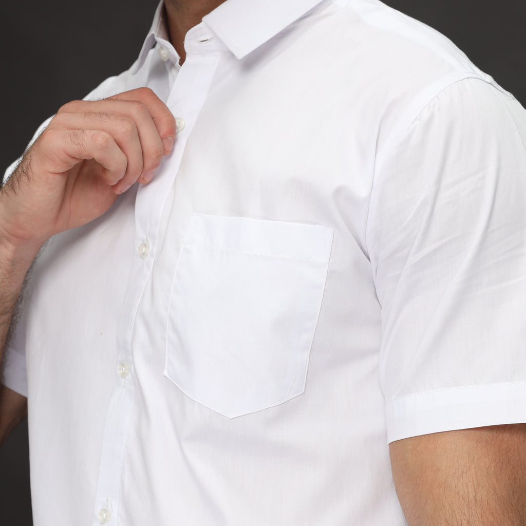 Kemeja Gallant Basic Lengan Pendek 2233 White