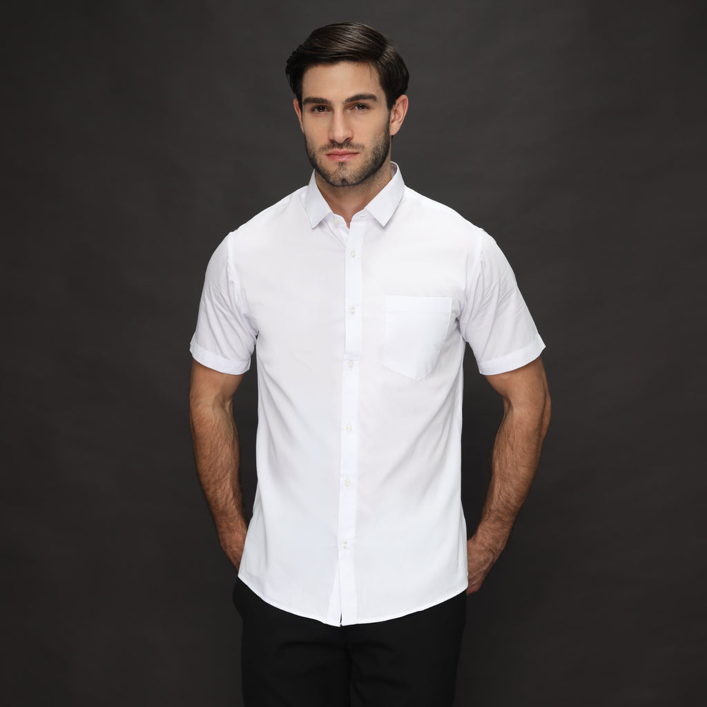 Kemeja Gallant Basic Lengan Pendek 2233 White