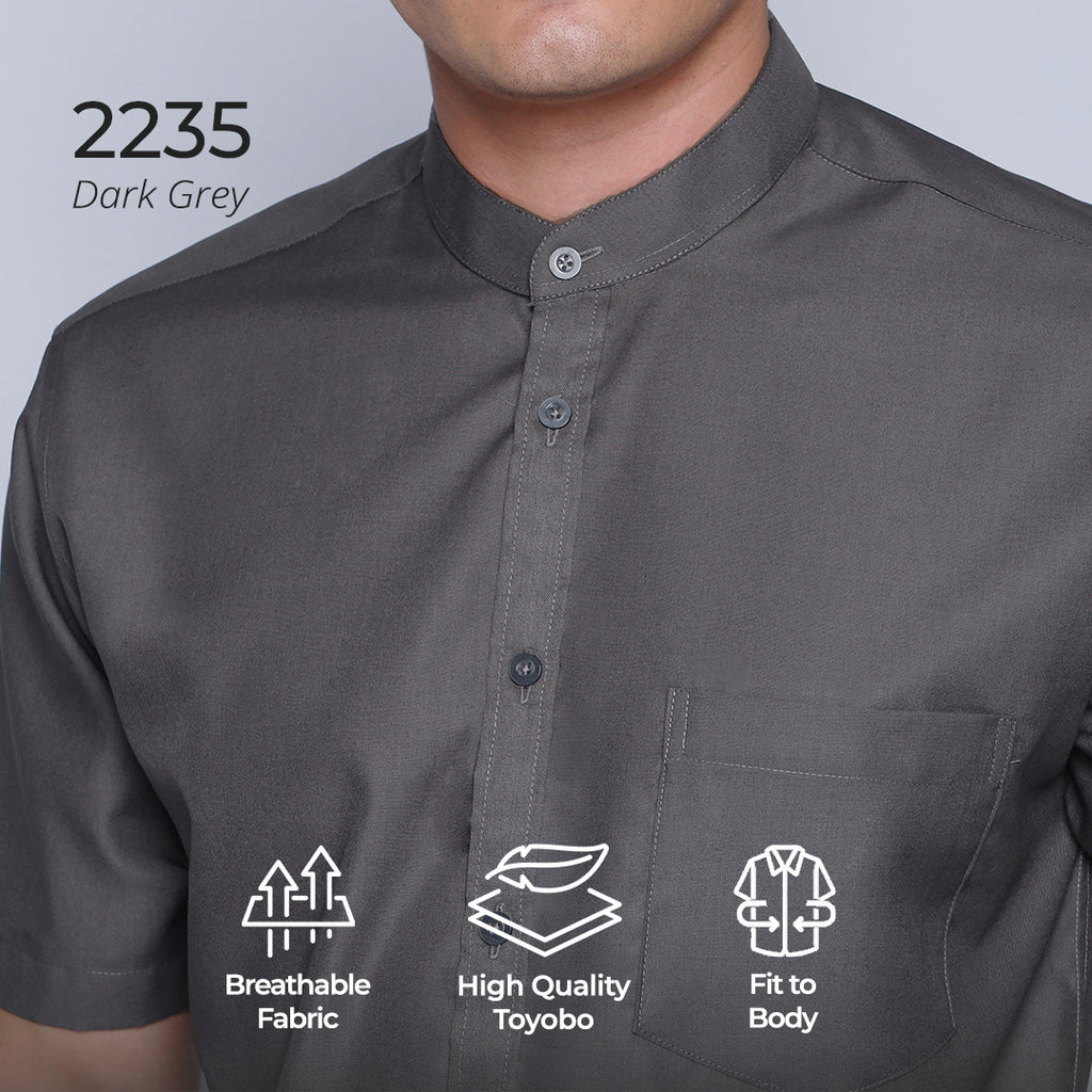 Koko Shanghai Lengan Pendek 2235 Dark Grey