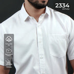 Kemeja Premium Gallant Lengan Pendek 2334 White