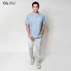 Kemeja Xanlos Lengan Pendek 2354 Grey