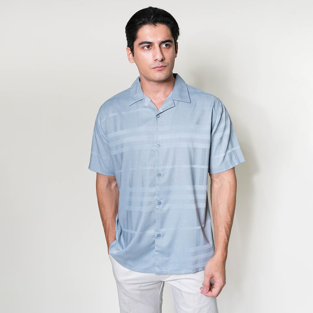 Kemeja Xanlos Lengan Pendek 2354 Grey