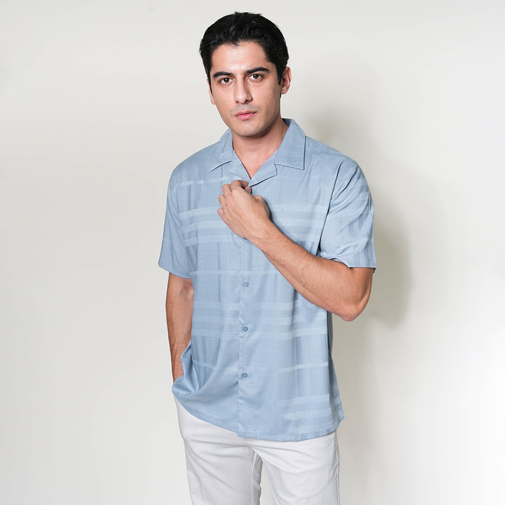 Kemeja Xanlos Lengan Pendek 2354 Grey