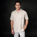 Kemeja Xanlos Lengan Pendek 2354 Khaki
