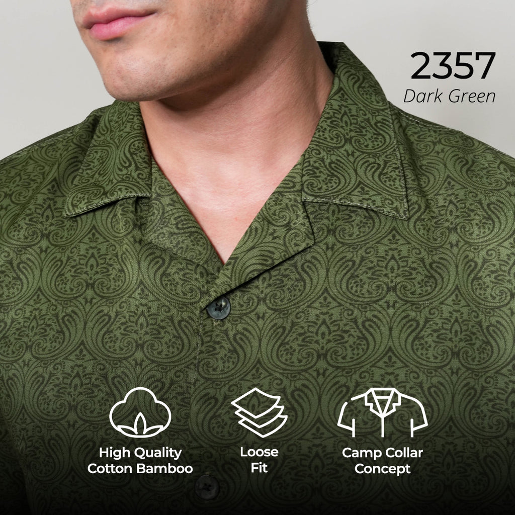 Kemeja Xantif Lengan Pendek 2357 Dark Green