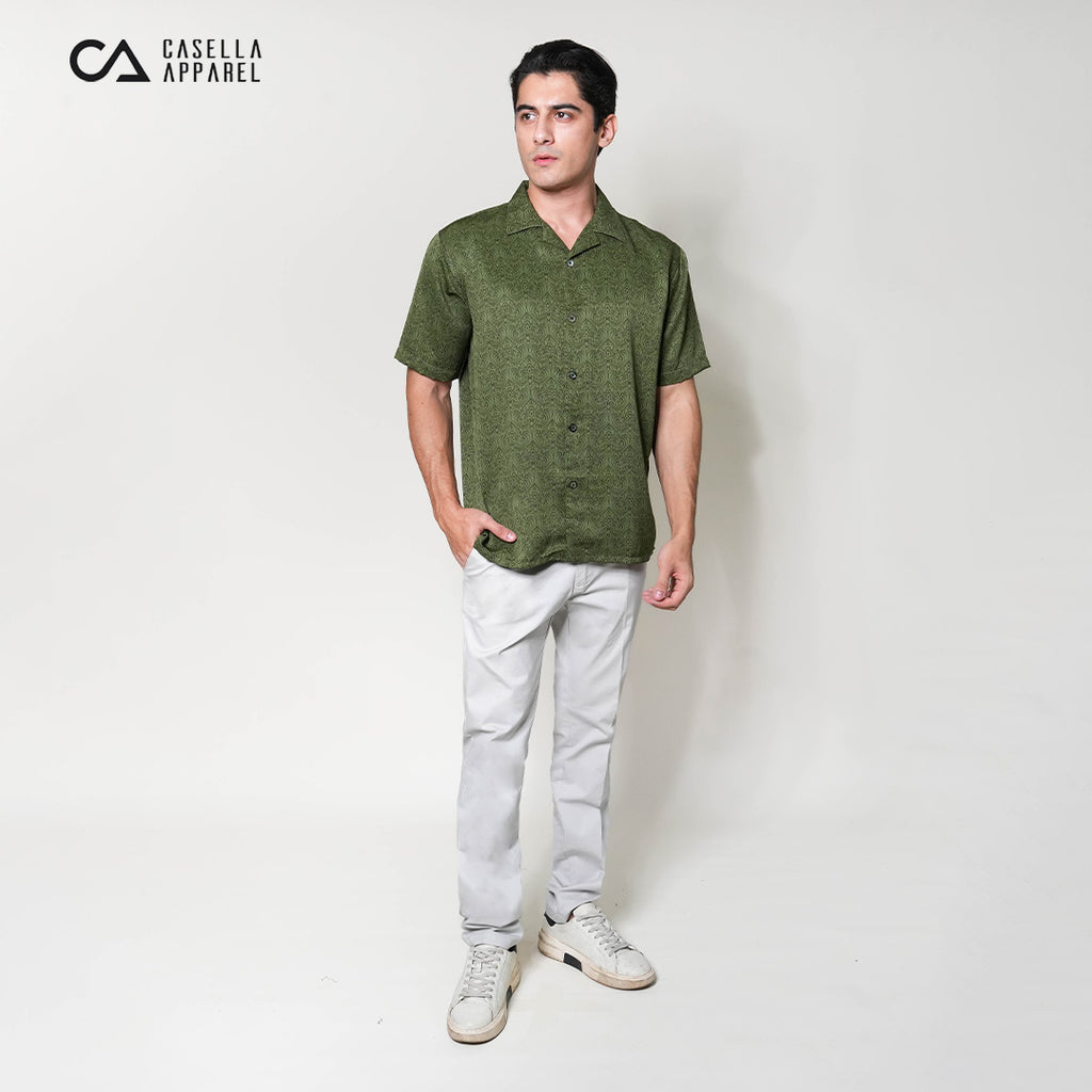 Kemeja Xantif Lengan Pendek 2357 Dark Green
