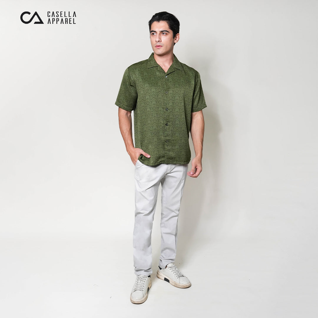 Kemeja Xantif Lengan Pendek 2357 Dark Green