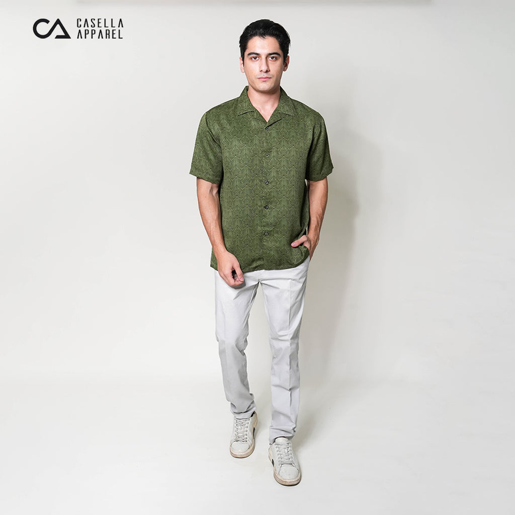 Kemeja Xantif Lengan Pendek 2357 Dark Green