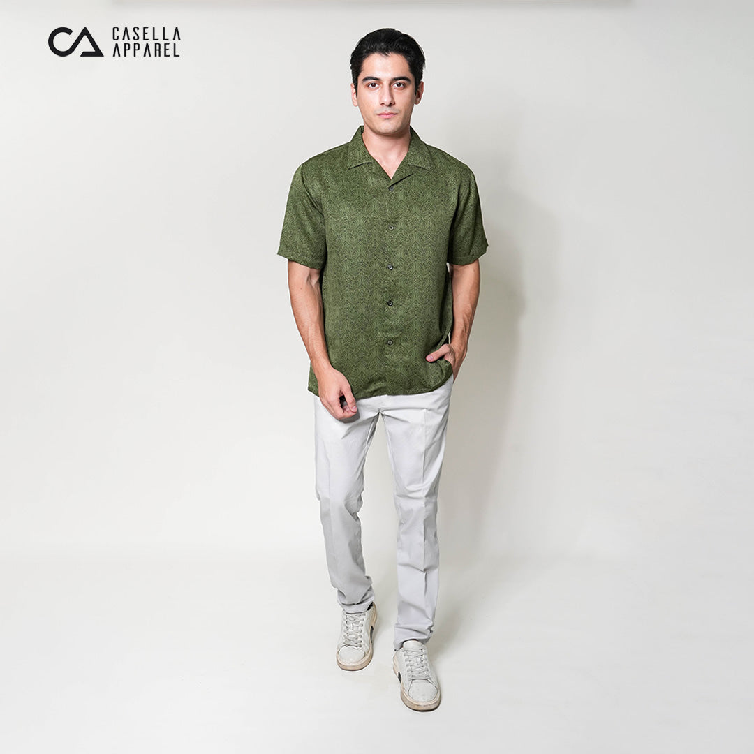 Kemeja Xantif Lengan Pendek 2357 Dark Green