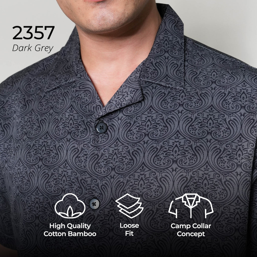 Kemeja Xantif Lengan Pendek 2357 Dark Grey