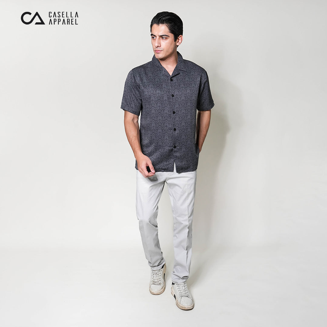 Kemeja Xantif Lengan Pendek 2357 Dark Grey
