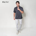 Kemeja Xantif Lengan Pendek 2357 Dark Grey