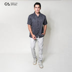 Kemeja Xantif Lengan Pendek 2357 Dark Grey