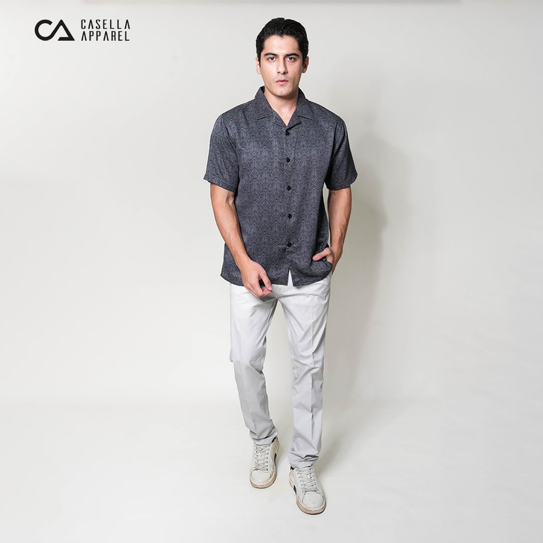 Kemeja Xantif Lengan Pendek 2357 Dark Grey