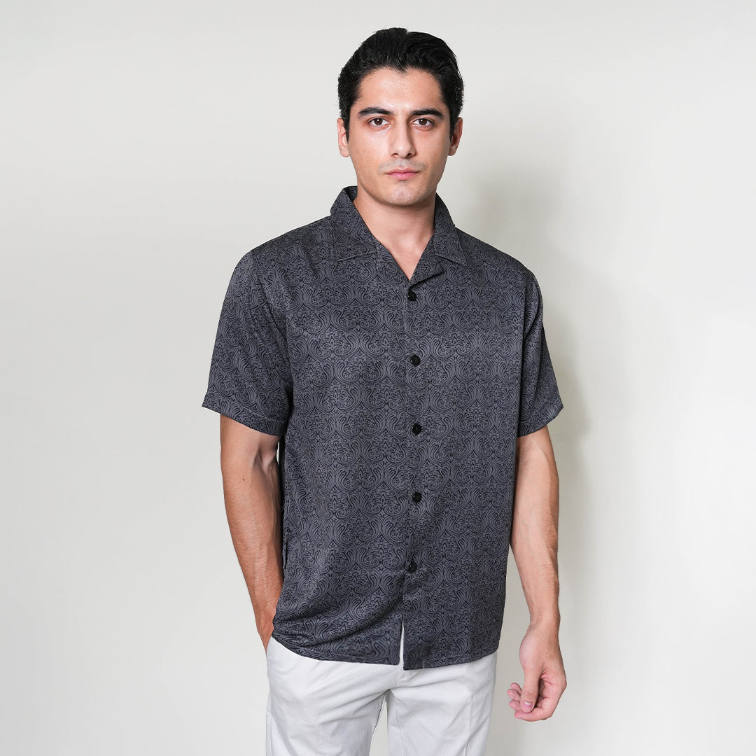 Kemeja Xantif Lengan Pendek 2357 Dark Grey