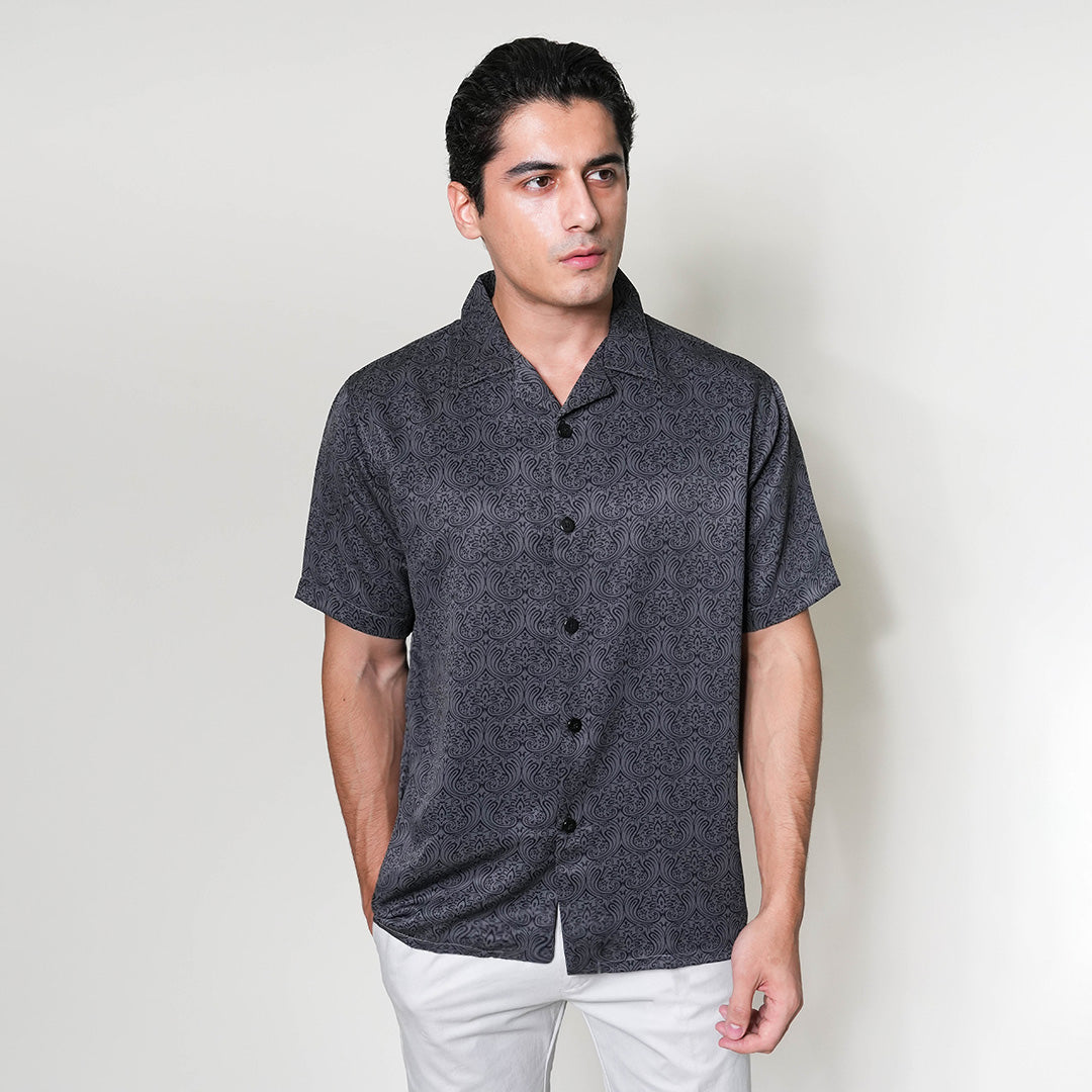 Kemeja Xantif Lengan Pendek 2357 Dark Grey