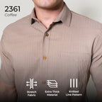Kemeja Alden Lengan Pendek 2361 Coffee