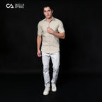 Kemeja Alden Lengan Pendek 2361 Latte