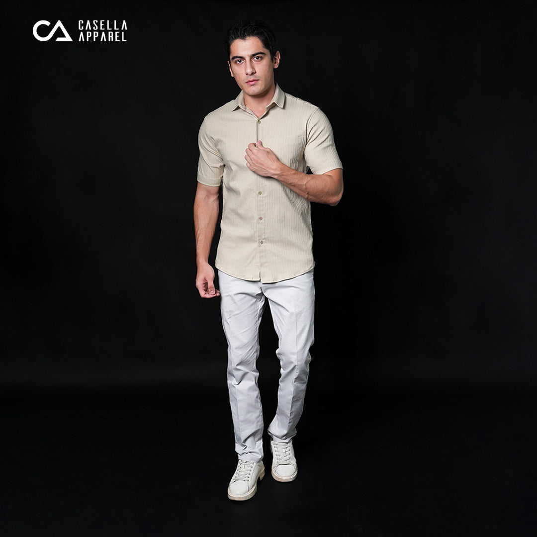 Kemeja Alden Lengan Pendek 2361 Latte