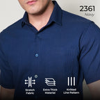 Kemeja Alden Lengan Pendek 2361 Navy