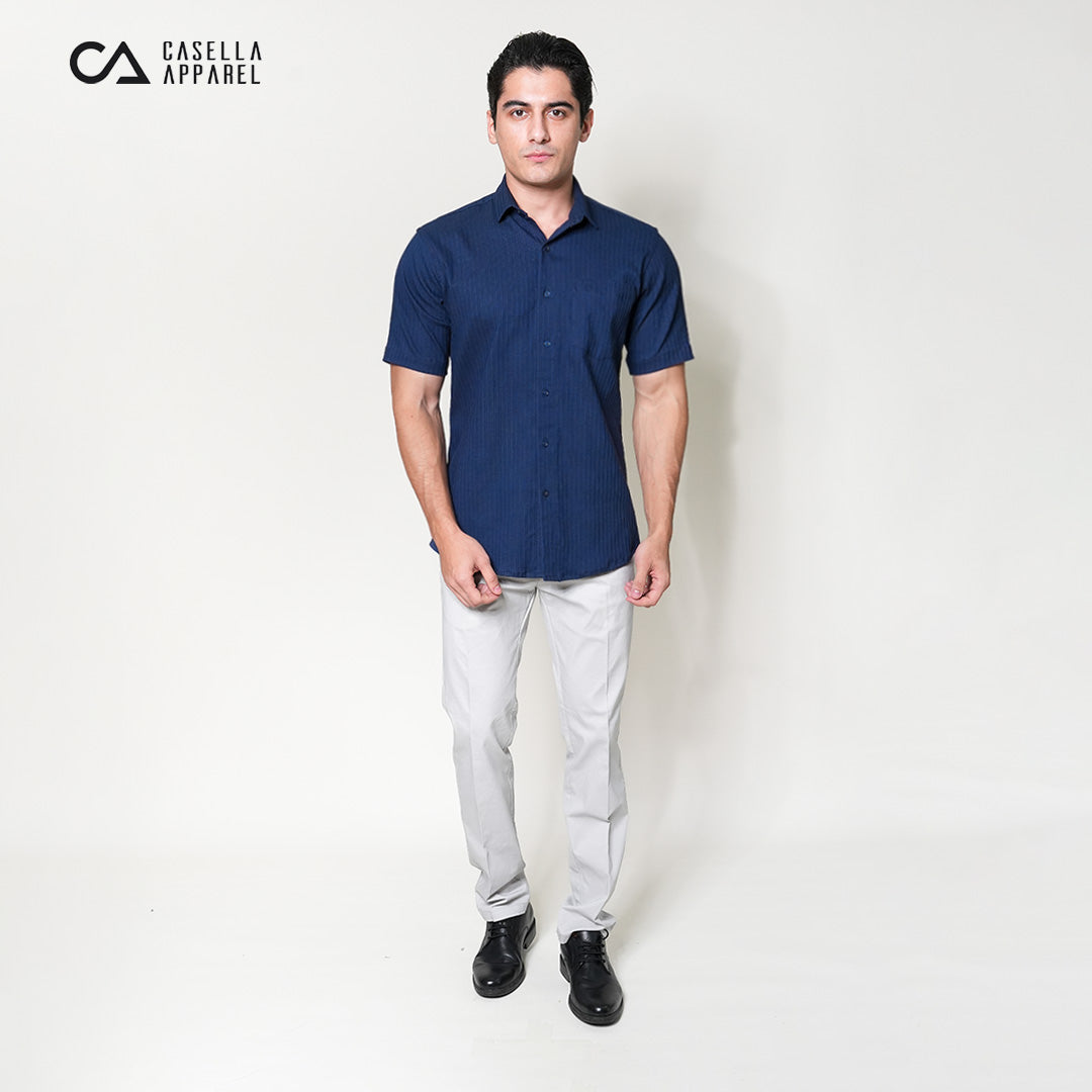 Kemeja Alden Lengan Pendek 2361 Navy