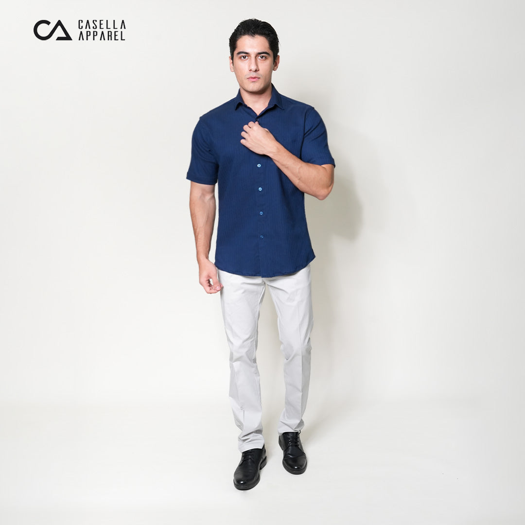 Kemeja Alden Lengan Pendek 2361 Navy