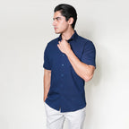 Kemeja Alden Lengan Pendek 2361 Navy