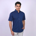 Kemeja Oxford Button Down Lengan Pendek 2364 Denim