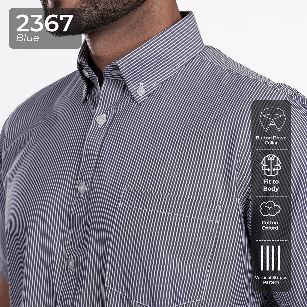 Kemeja Sinclair Lengan Pendek 2367 Blue