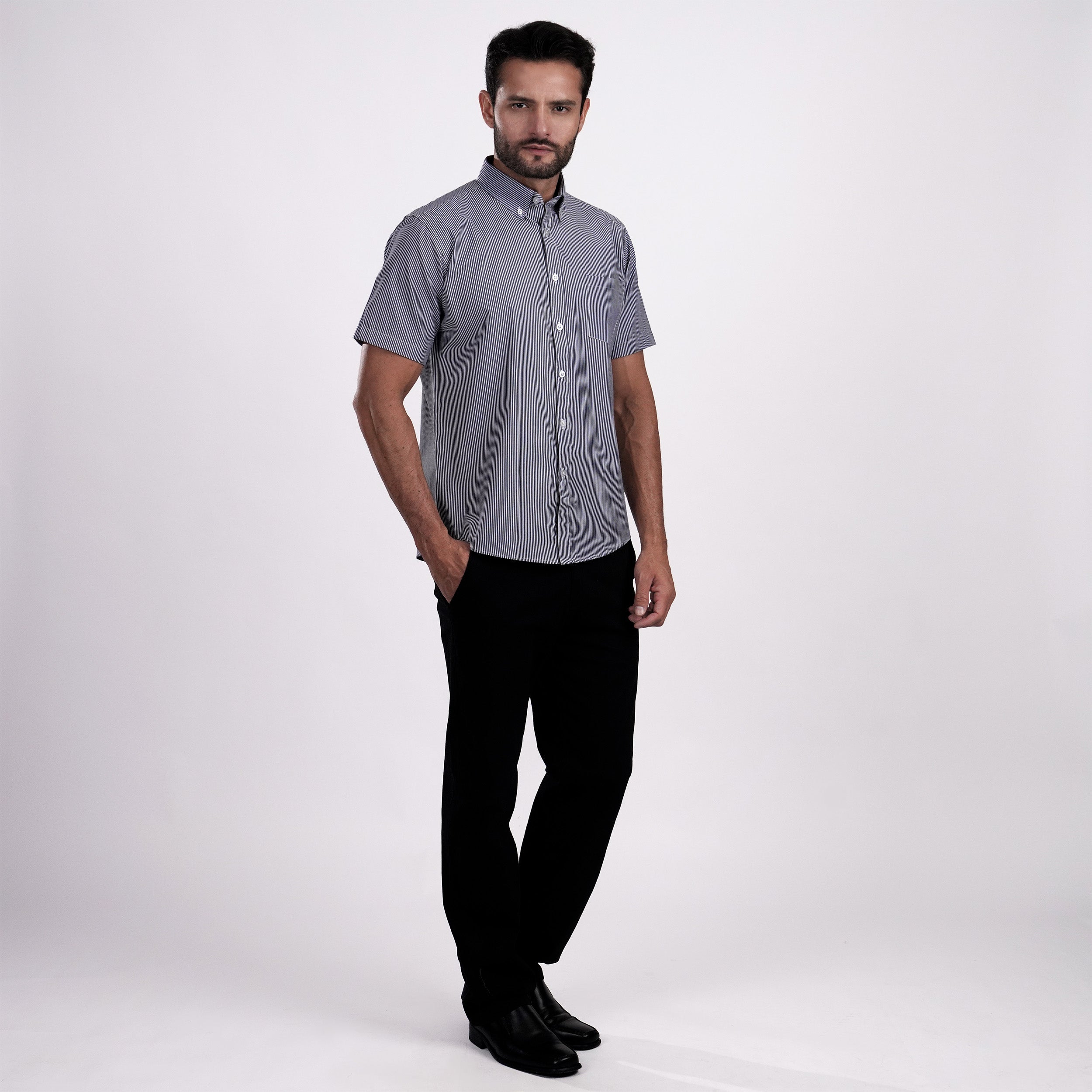 Kemeja Sinclair Lengan Pendek 2367 Blue