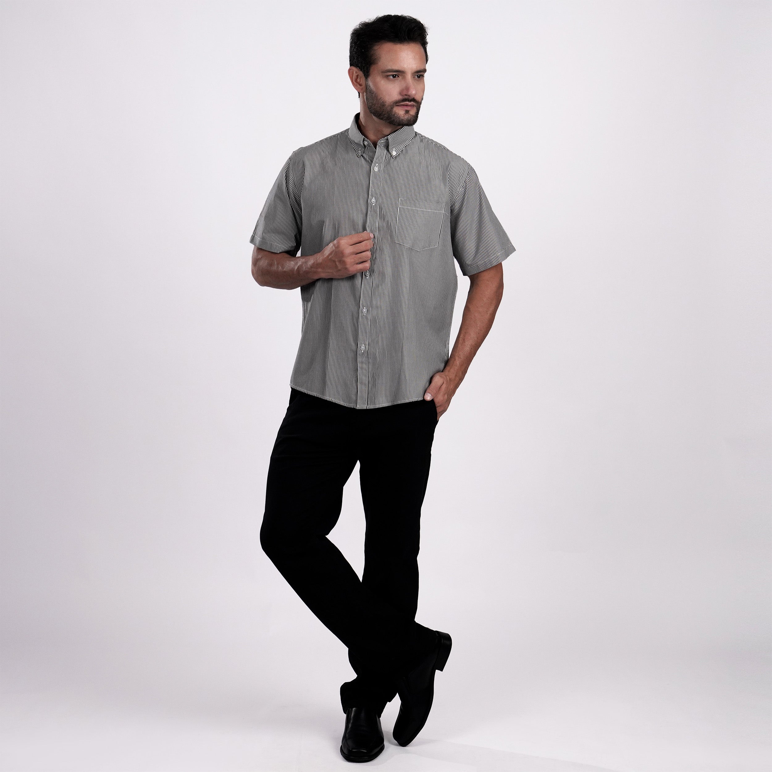Kemeja Sinclair Lengan Pendek 2367 Grey
