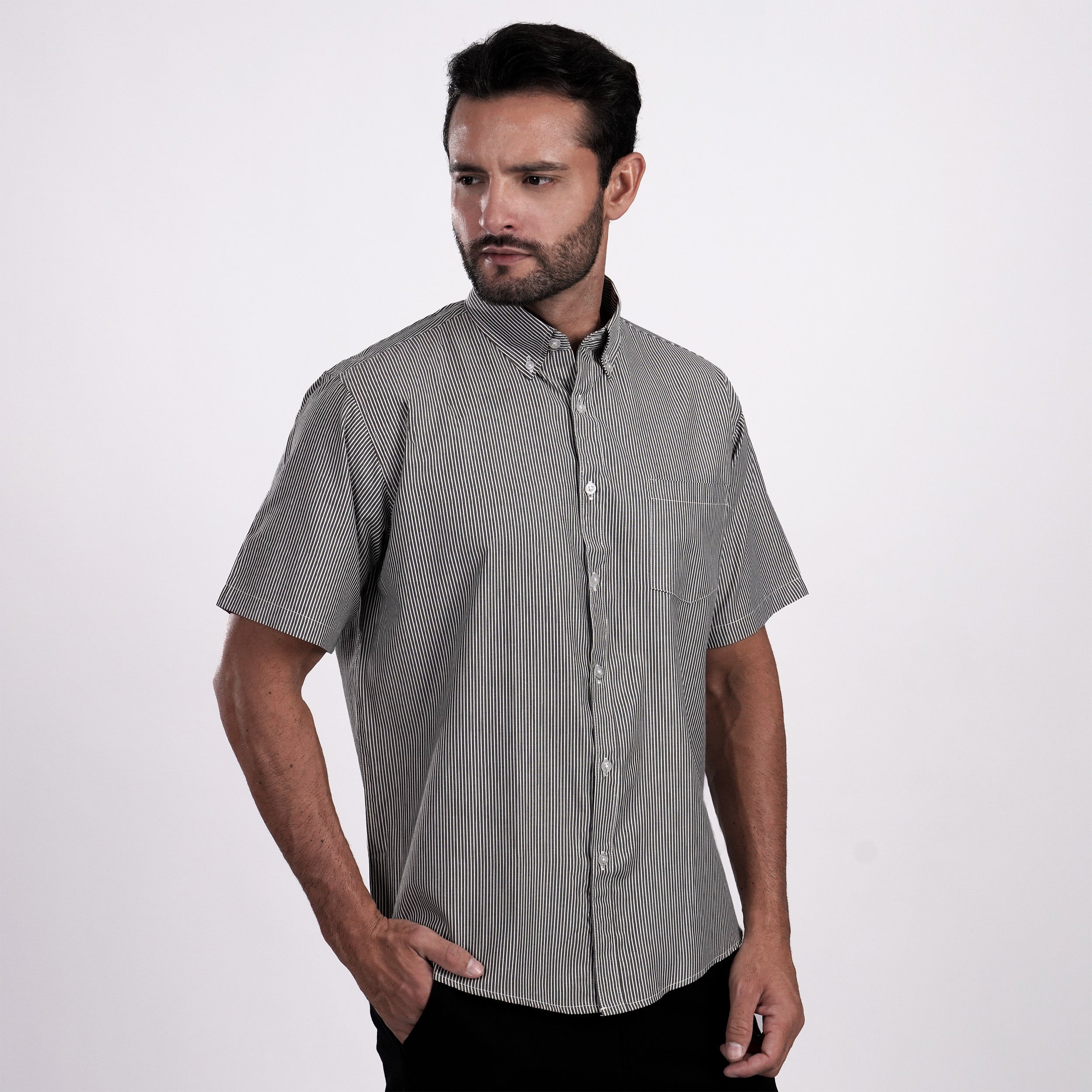 Kemeja Sinclair Lengan Pendek 2367 Grey