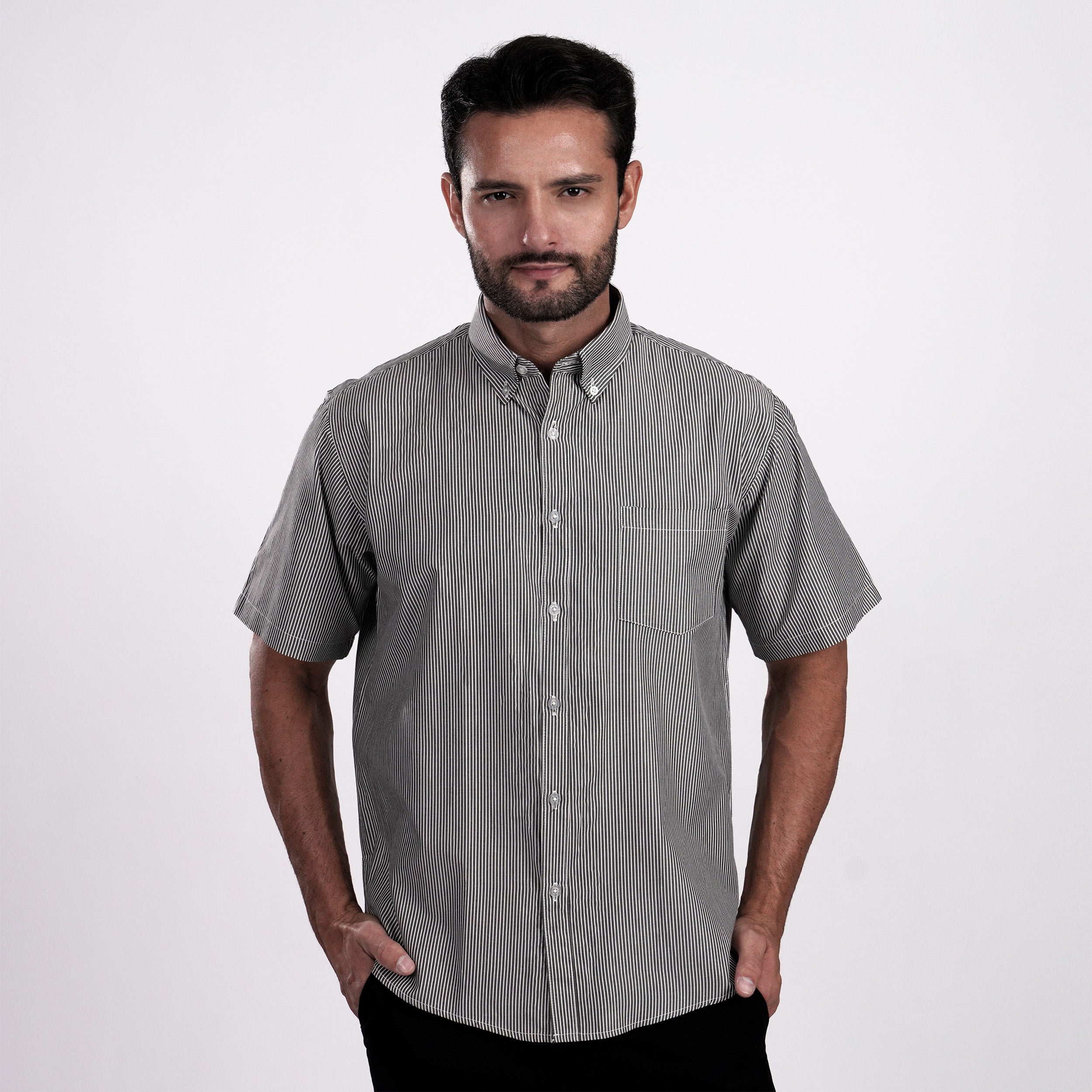 Kemeja Sinclair Lengan Pendek 2367 Grey