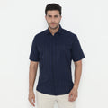 Kemeja Ardent Lengan Pendek Stripe Design 2374 Navy