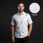 Kemeja Eldric Lengan Pendek 2376 White