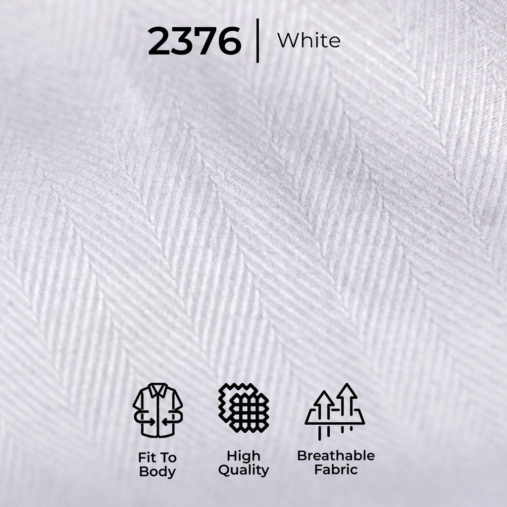 Kemeja Eldric Lengan Pendek 2376 White