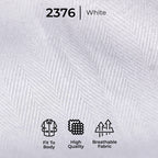 Kemeja Eldric Lengan Pendek 2376 White