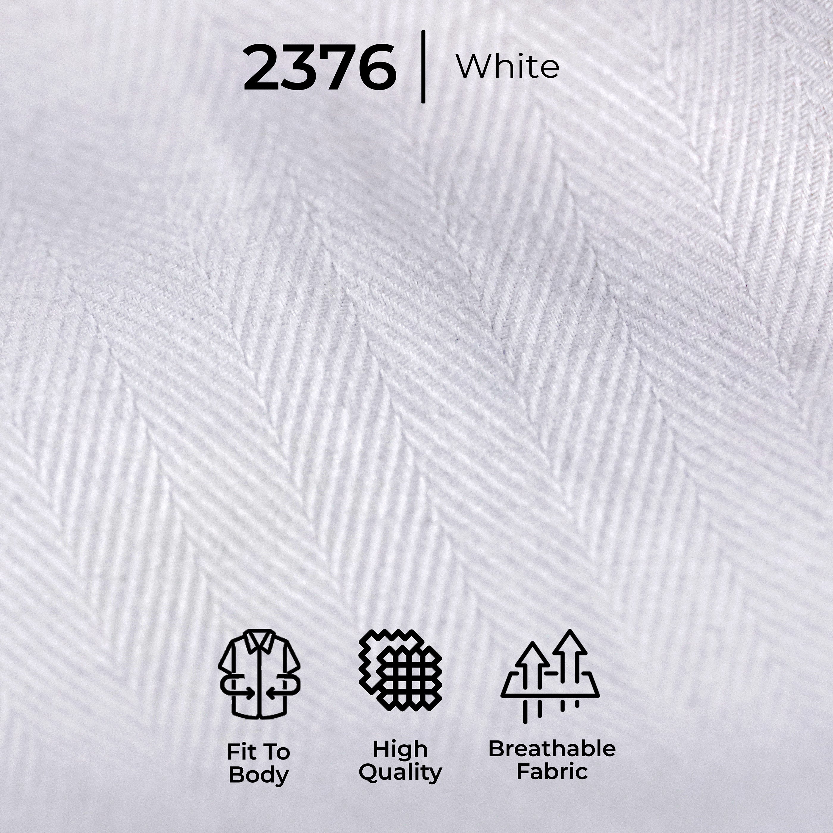 Kemeja Eldric Lengan Pendek 2376 White