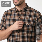 Kemeja Chicago Lengan Pendek 2380 Brown