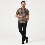 Kemeja Chicago Lengan Pendek 2380 Brown