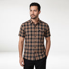 Kemeja Chicago Lengan Pendek 2380 Brown