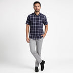 Kemeja Chicago Lengan Pendek 2381 Navy