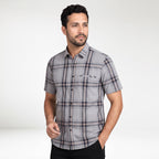 Kemeja Chicago Lengan Pendek 2386 Grey