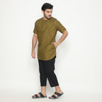 Kurta Umar Solid Lengan Pendek 3003 Army